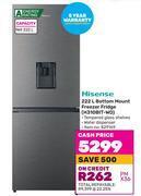 Game Hisense 222ltr bottom mount freezer fridge h310bit wd offer