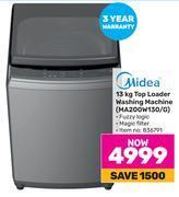 Game Midea 13kg top loader washing machine ma200w130/g offer