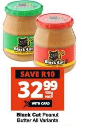 Checkers Black Cat Peanut Butter All Variants offer