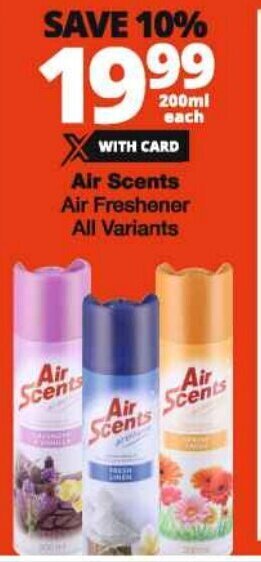 Checkers Air Scents Air Freshener All Variants offer
