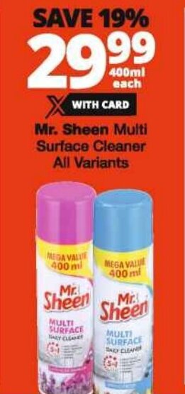 Mr. Sheen Multi Surface Cleaner All Variants