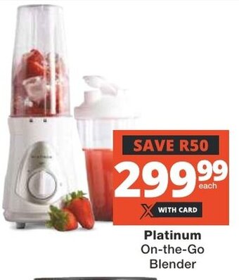 Checkers Platinum On-the-Go Blender offer