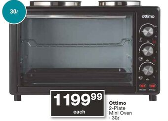 Checkers Ottimo 2-Plate Mini Oven 30L offer