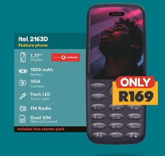 Checkers Itel 2163D Feature phone offer