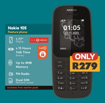 Checkers Nokia 105 Feature phone offer