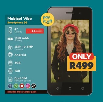 Checkers Mobicel Vibe Smartphone 3G offer