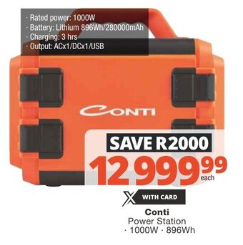 Checkers Conti Power Station 1000W, 896Wh offer