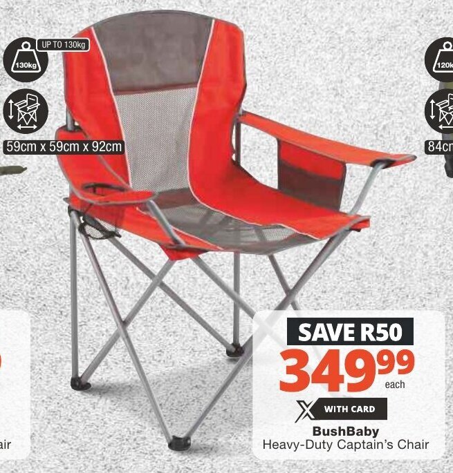 BushBaby Heavy Duty Captain s Chair offer at Checkers