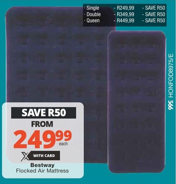 Bestway Flocked Air Mattress offer at Checkers