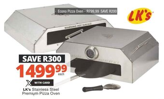 Checkers LK's Stainless Steel Premium Pizza Oven offer