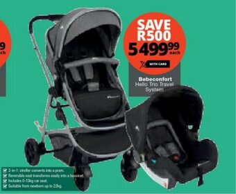 Travel system clearance offers