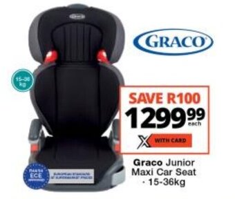 Checkers Graco Junior Maxi Car Seat 15-36kg offer