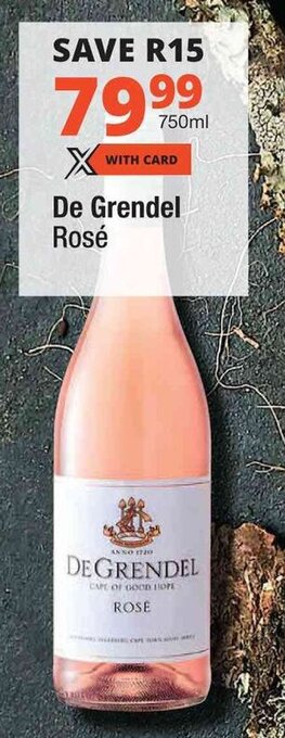 Checkers De Grendel Rosé offer