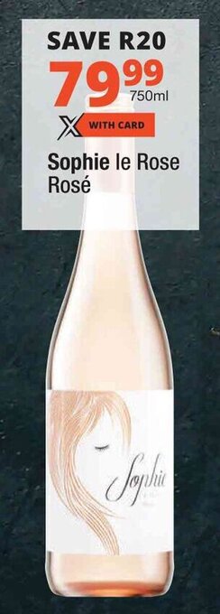 Checkers Sophie le Rose Rosé offer