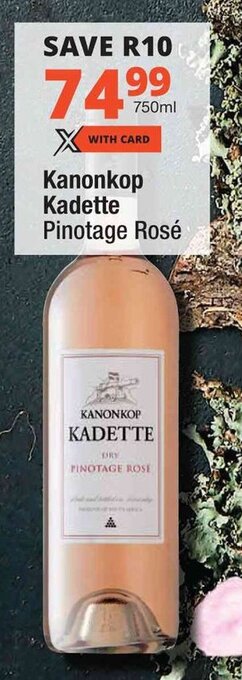 Checkers Kanonkop Kadette Pinotage Rosé offer