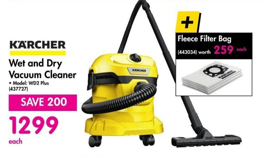 KARCHER Wet and Dry Vacuum Cleaner offer at Makro