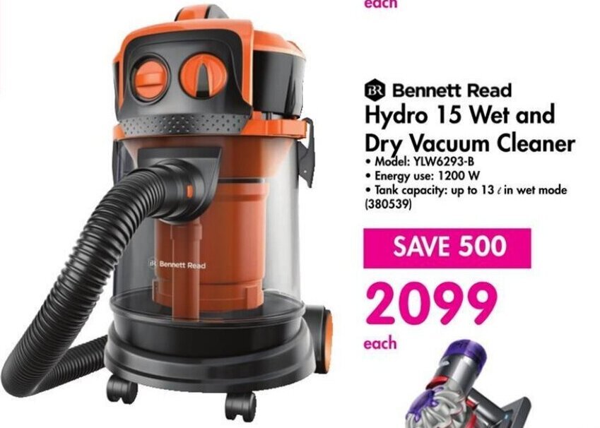 Read Hydro 15 Wet and Dry Vacuum Cleaner offer at Makro