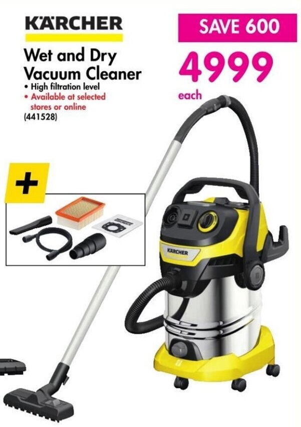 KARCHER Wet and Dry Vacuum Cleaner offer at Makro