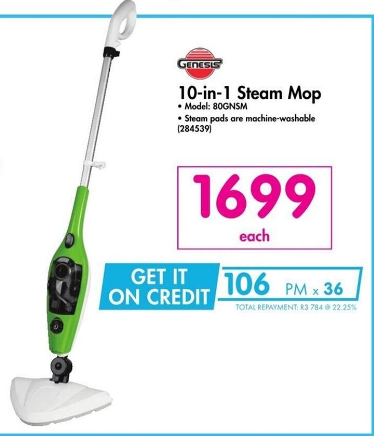 GENESIS 10in1 Steam Mop offer at Makro