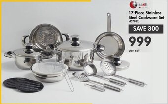 Makro 17-Piece Stainless Steel Cookware Set offer