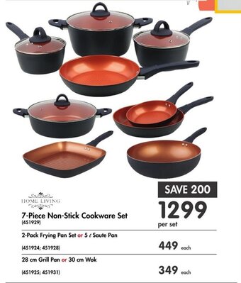 Makro HOME LIVING 7-Piece Non-Stick Cookware Set offer