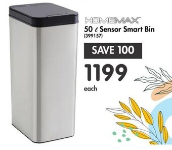 Makro HOMEMAX 50L Sensor Smart Bin offer
