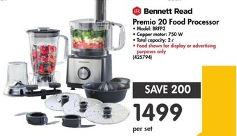 Bennett Read Premio 20 Food Processor