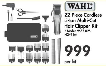 Makro WAHL 22-Piece Cordless Li-Ion Multi-Cut Hair Clipper Kit offer