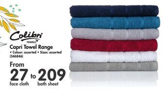 Makro Colibri Capri Towel Range offer