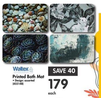 Makro Waltex Printed Bath Mat offer