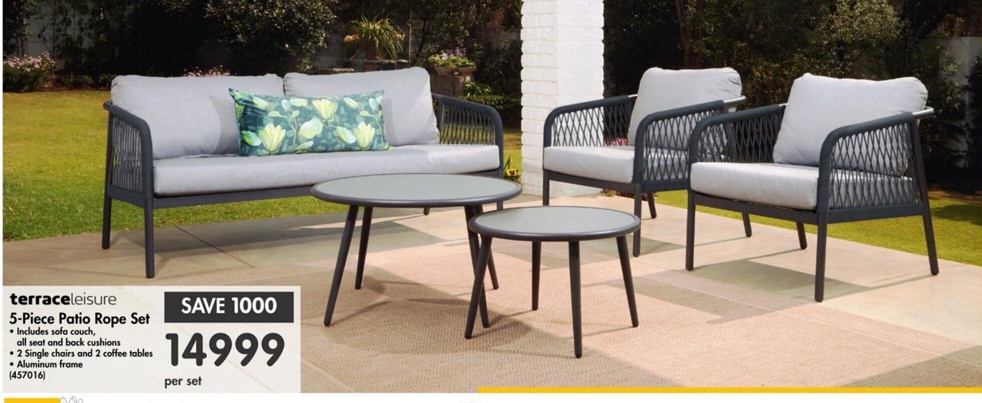 terraceleisure 5Piece Patio Rope Set offer at Makro