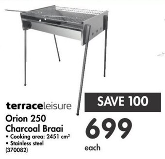 Makro terraceleisure Orion 250 Charcoal Braai offer