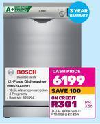 Bosch 12 place dishwasher sms24ai01z