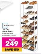 Game Mainstays 10 tier shoe rack offer