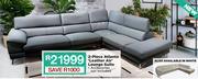 2 piece atlanta leather air lounge suite