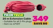 Game Trimtech 20m extension cable offer
