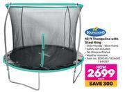 Game Bounceking 10 ft trampoline with steel ring offer