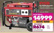 Game Ryobi rg-7900k generator offer