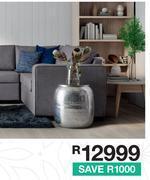House & Home 4 piece vega corner lounge suite with console offer