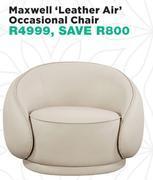 Maxwell 'leather air' occasional chair