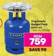 Game Cadac 3kg empty budget pack 5431-21 offer