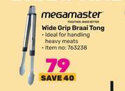 Game Megamaster wide grip braai tong offer
