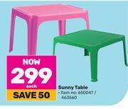 Game Sunny table-each offer