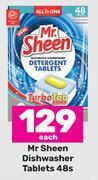 Game Mr sheen dishwasher tablets-48s each offer