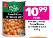 Game Rhodes canned baked beans in tomato sauce-410g each offer