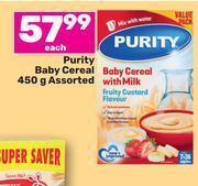 Game Purity baby cereal assorted-450g each offer