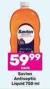 Game Savlon antiseptic liquid-750ml each offer
