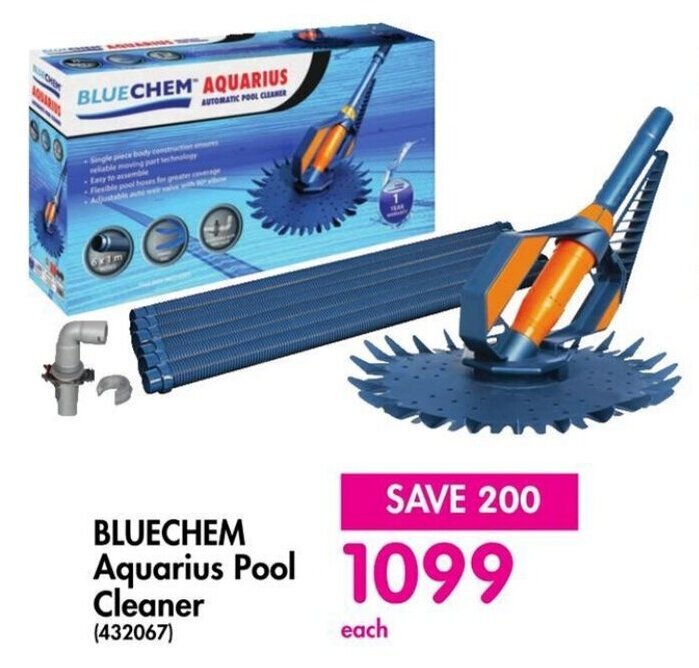 BLUECHEM Aquarius Pool Cleaner offer at Makro