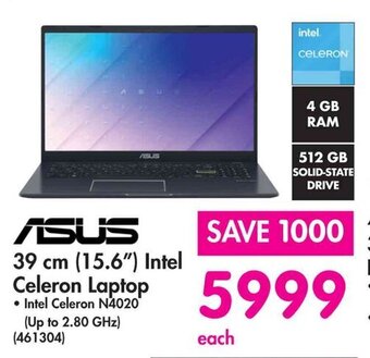 Makro ASUS 39 cm (15.6") Intel Celeron Laptop offer