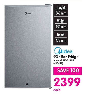 Makro Midea 93L Bar Fridge offer